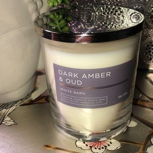 Bath and bodyworks one wick candle Dark Amber &Oud